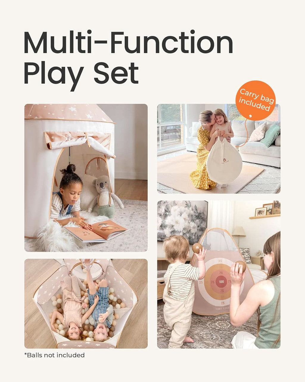 Foldable Indoor Play Tunnel Ball Pit