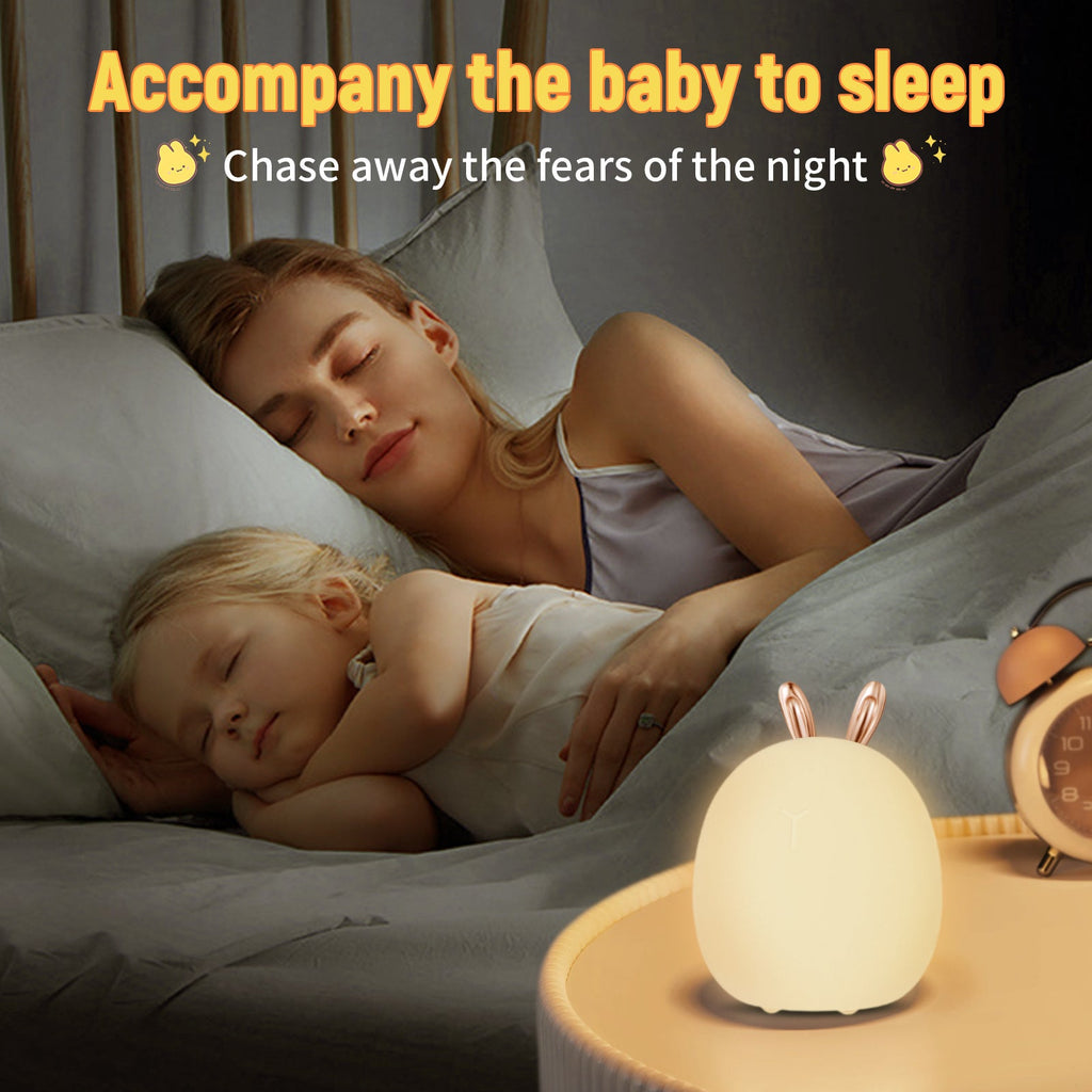 Baby Feeding, Changing, Creative, Rabbit, Elk Light, Silicone Light,