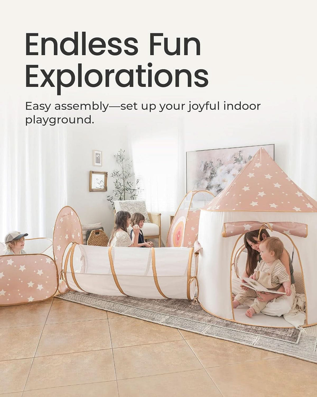 Foldable Indoor Play Tunnel Ball Pit