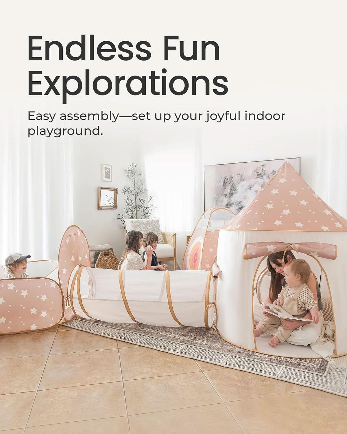 Foldable Indoor Play Tunnel Ball Pit
