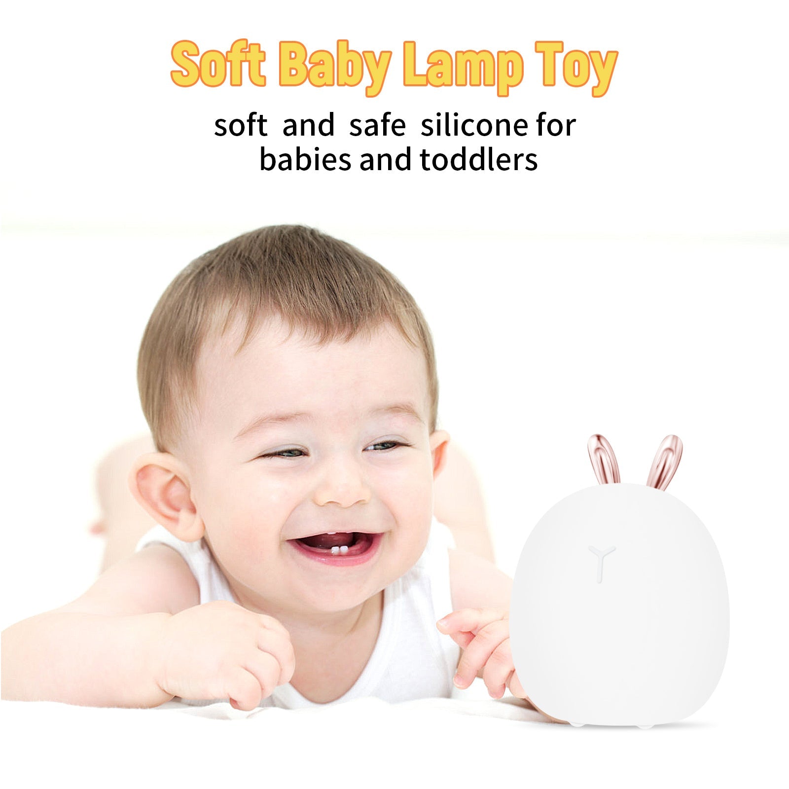 Baby Feeding, Changing, Creative, Rabbit, Elk Light, Silicone Light,
